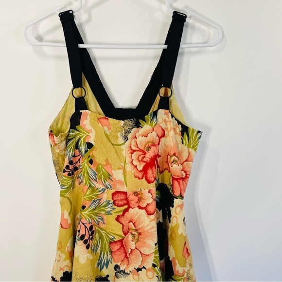 VASNA Desire boho floral beaded sequined sundress. Fit & flare. 100% cotton. M - Picture 4 of 6